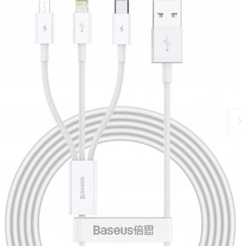 Baseus Süperior 3 in 1 Type-C Lightning Micro Şarj Kablosu 150CM
