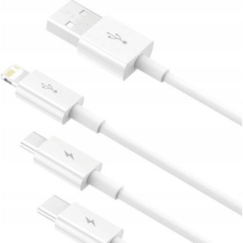 Baseus Süperior 3 in 1 Type-C Lightning Micro Şarj Kablosu 150CM