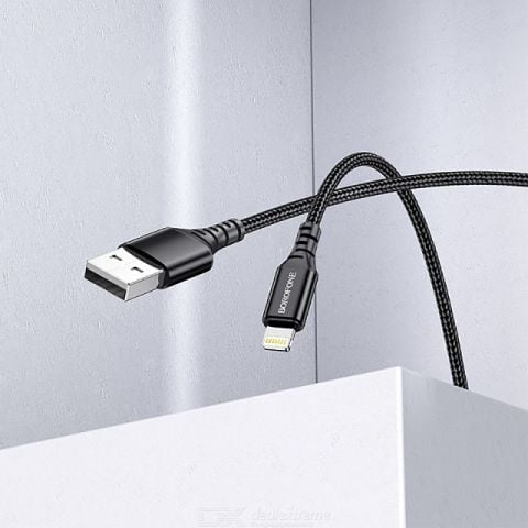 BX54 Lightning 2.4A Hasır Şarj Kablosu
