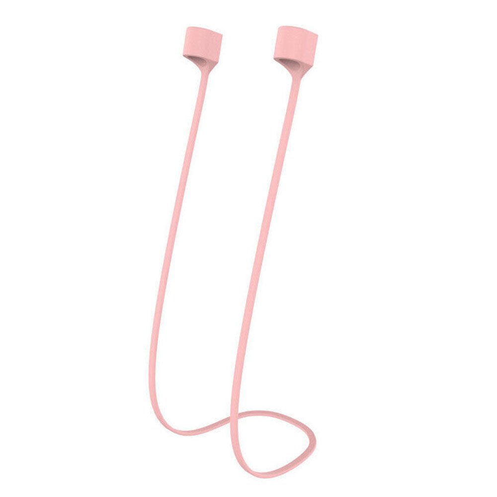 AirPods Kulaklık Düşmeyi Engelleyen Silikon Askı İpi Pembe