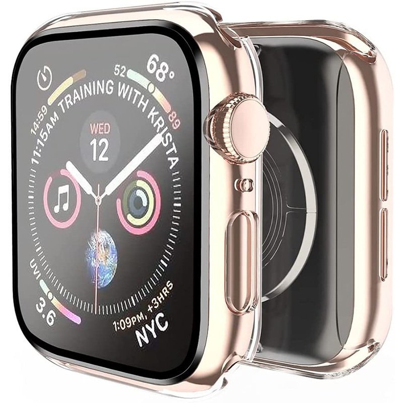 Apple Watch 45mm Mat 360 Mat Kasa Ekran Koruyucu Şeffaf