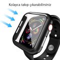 Apple Watch 44mm Mat 360 Mat Kasa Ekran Koruyucu