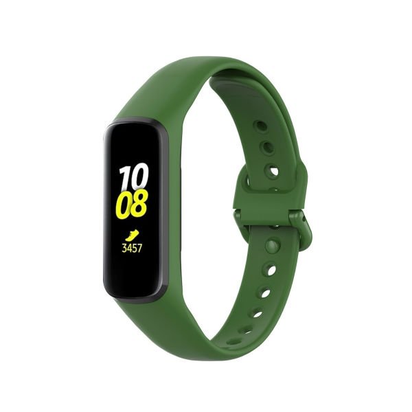 Samsung Galaxy Fit 2 R220 Silikon Kordon Koyu Yeşil