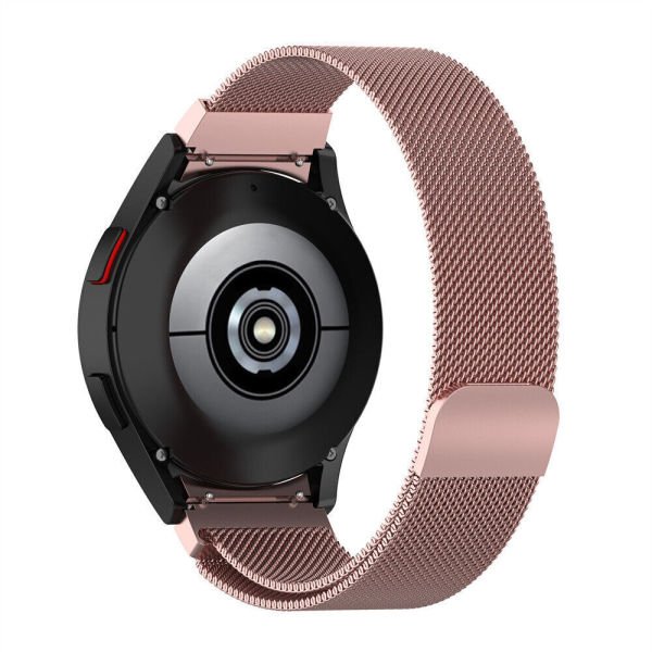 Samsung Galaxy Watch 4 / Watch 5 / PRO Milan Metal Hasır Kordon Rose