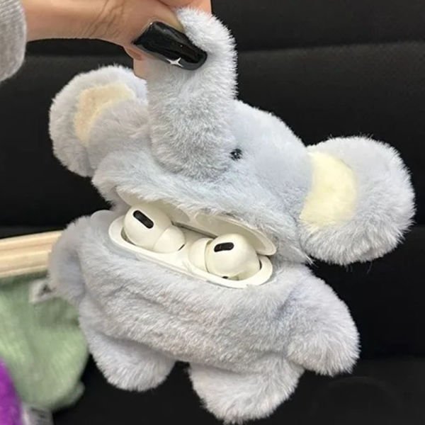 AirPods Pofuduk Peluş Fil Kılıf