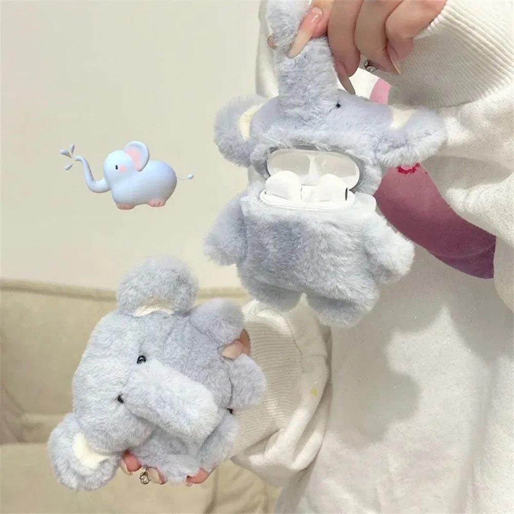 AirPods Pofuduk Peluş Fil Kılıf