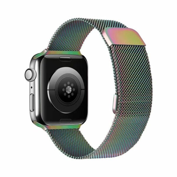 Apple Watch 42-44-45-49mm Milan Metal Hasır Kordon Hologram