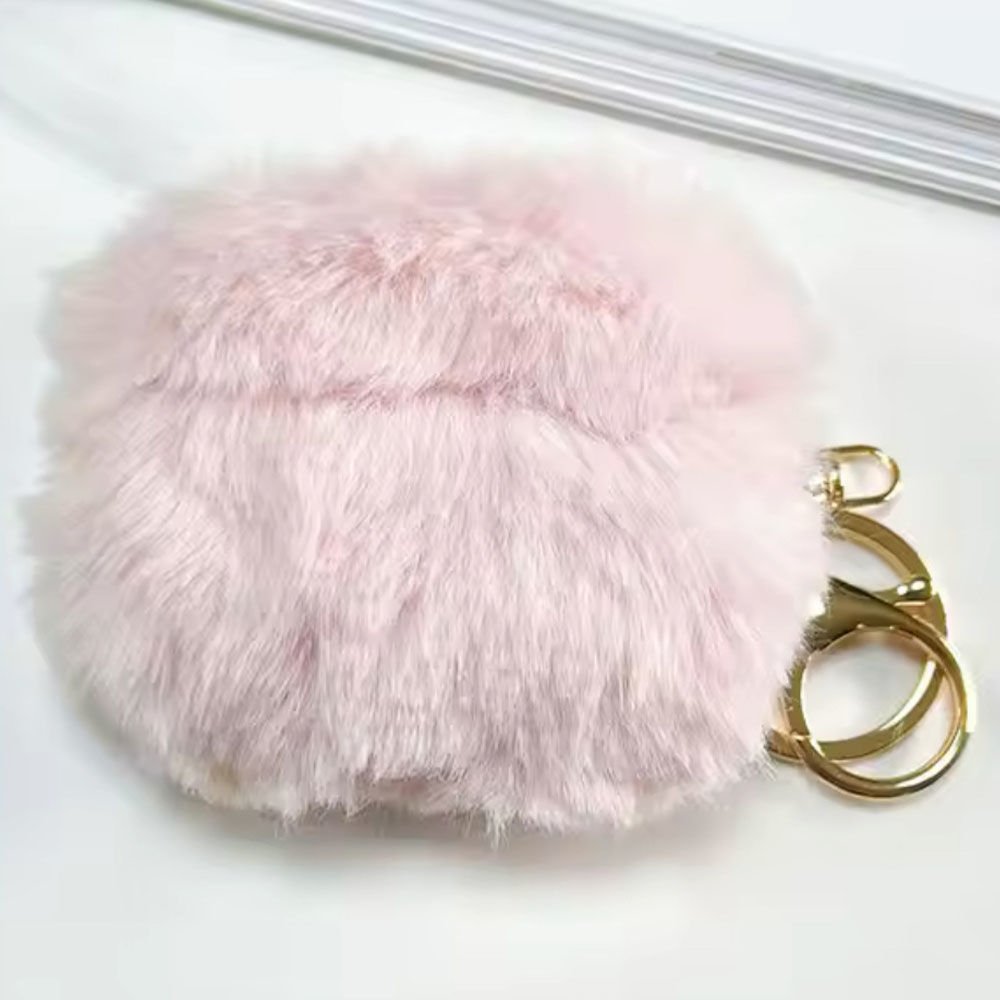 Airpods Peluş Kılıf Pembe - AirPods 3