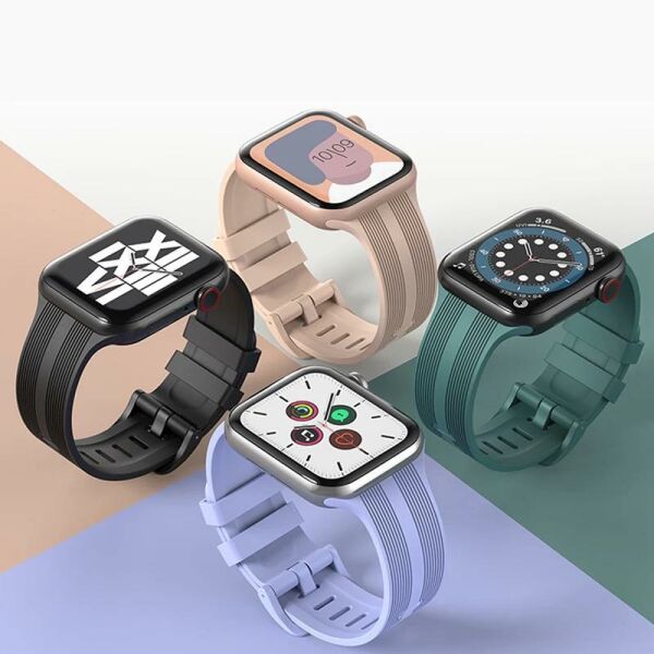 Apple Watch 49-45-44-42mm BOX Band Silikon Kordon