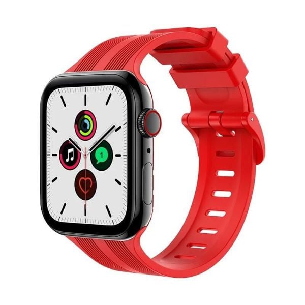 Apple Watch 38-40-41mm BOX Band Silikon Kordon Kırmızı