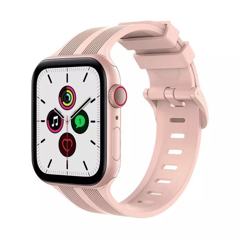Apple Watch 38-40-41mm BOX Band Silikon Kordon Pembe