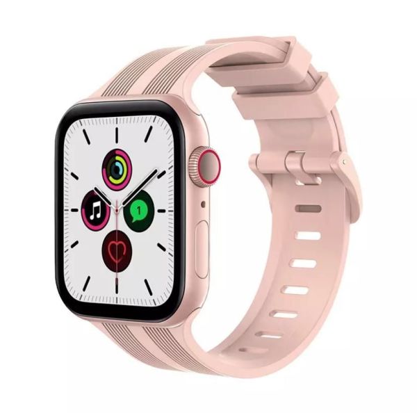 Apple Watch 38-40-41mm BOX Band Silikon Kordon Pembe