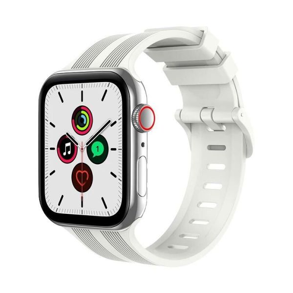 Apple Watch 38-40-41mm BOX Band Silikon Kordon Beyaz
