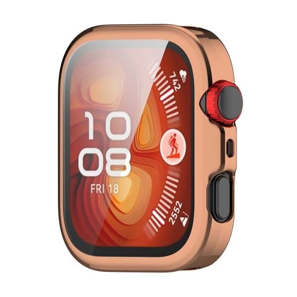 Huawei Watch Fit 4 PRO Electroplate Renkli Tpu Kasa Koruyucu Rose Gold