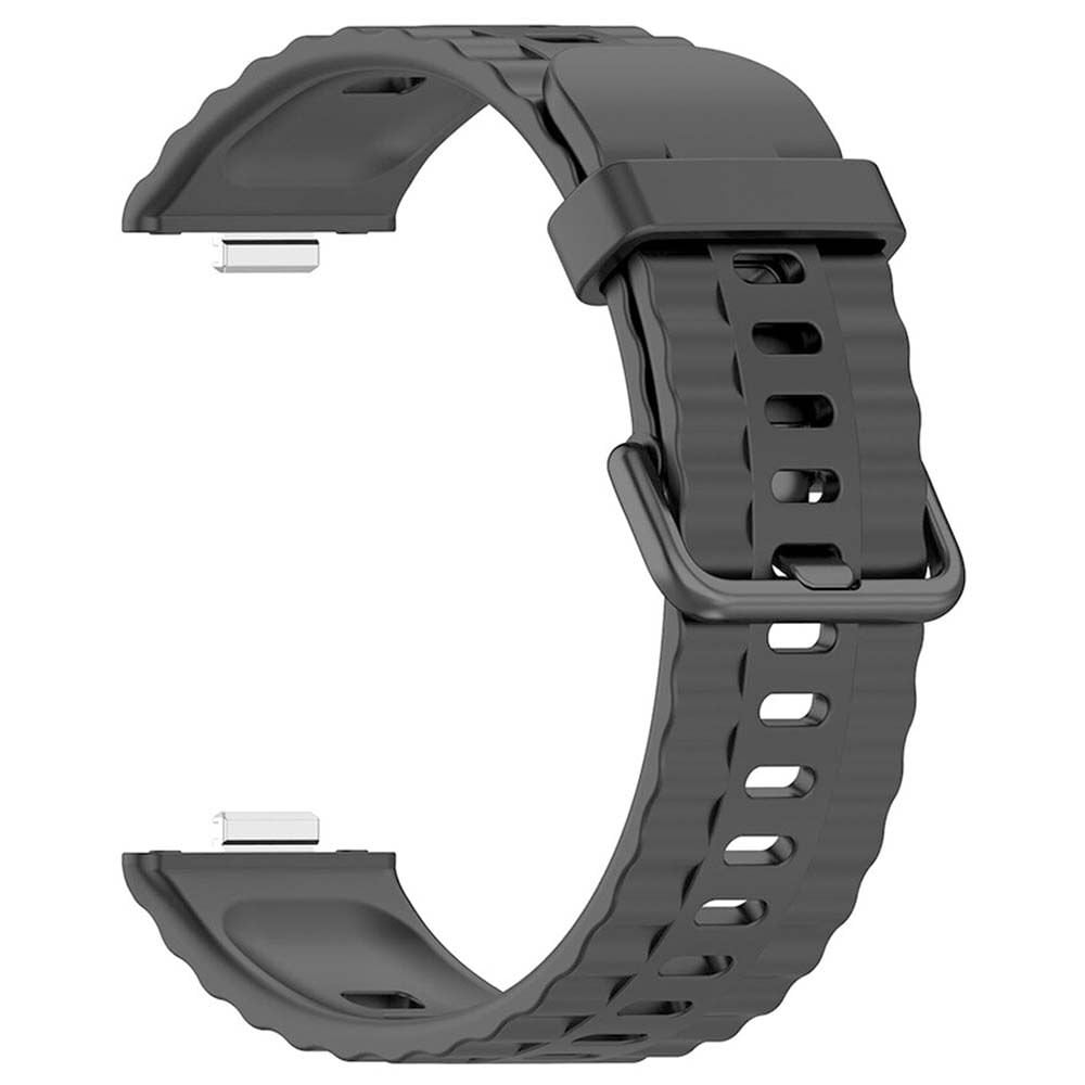 Huawei Fit4 PRO /Fit4 / Fit3 Official Siyah Tokalı Silikon Kordon Siyah