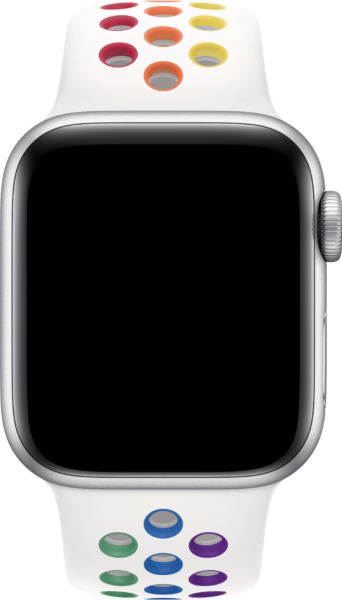 Apple Watch 49-45-44-42mm Rainbow Nike Delikli Silikon Kordon