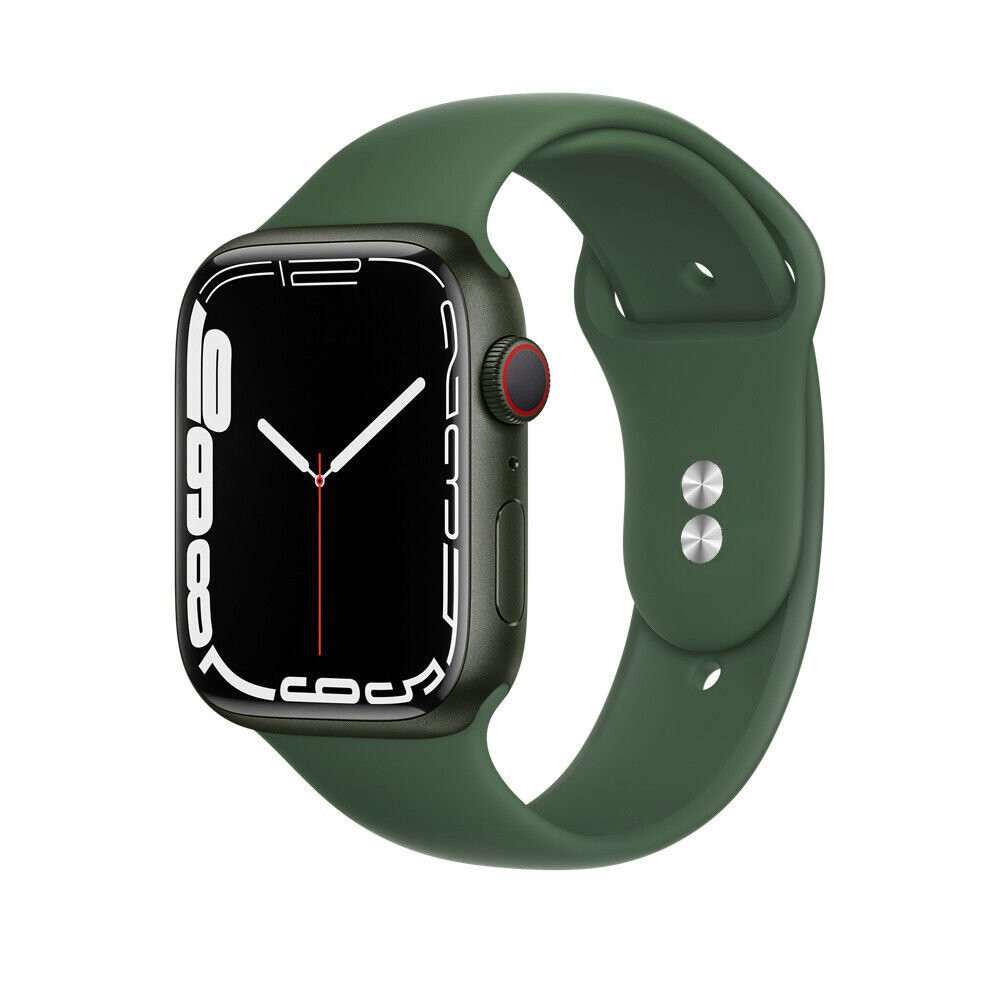 Apple Watch 38-40-41mm Liquid Silikon Kordon Koyu Yeşil - M-L (Large)