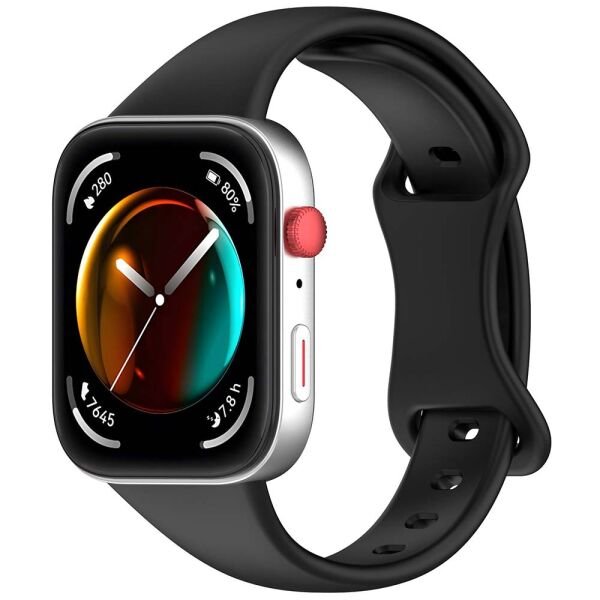 Huawei Watch Fit 4 PRO / Fit 4 / Fit 3 Slim Same Liquid Silikon Kordon Siyah