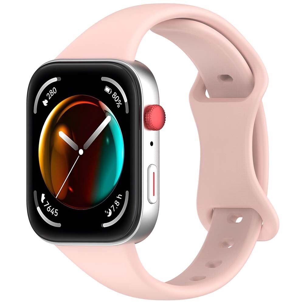 Huawei Watch Fit 4 PRO / Fit 4 / Fit 3 Slim Same Liquid Silikon Kordon Pembe