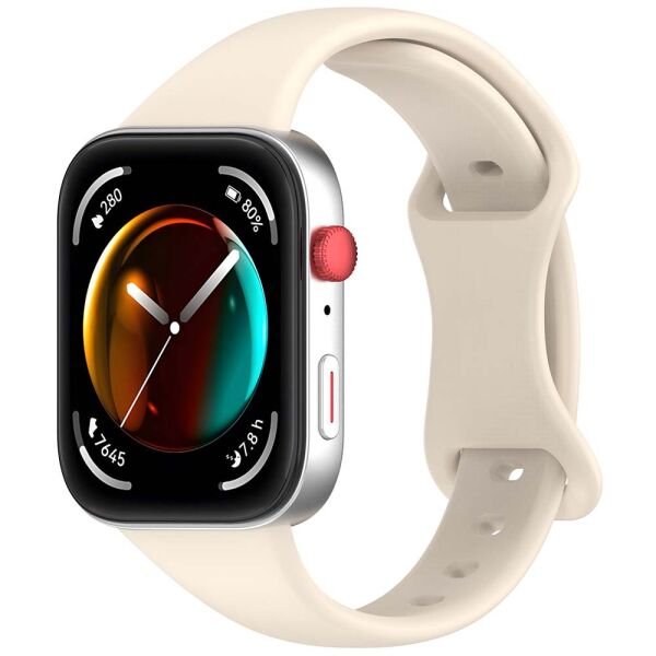 Huawei Watch Fit 4 PRO / Fit 4 / Fit 3 Slim Same Liquid Silikon Kordon Starlight