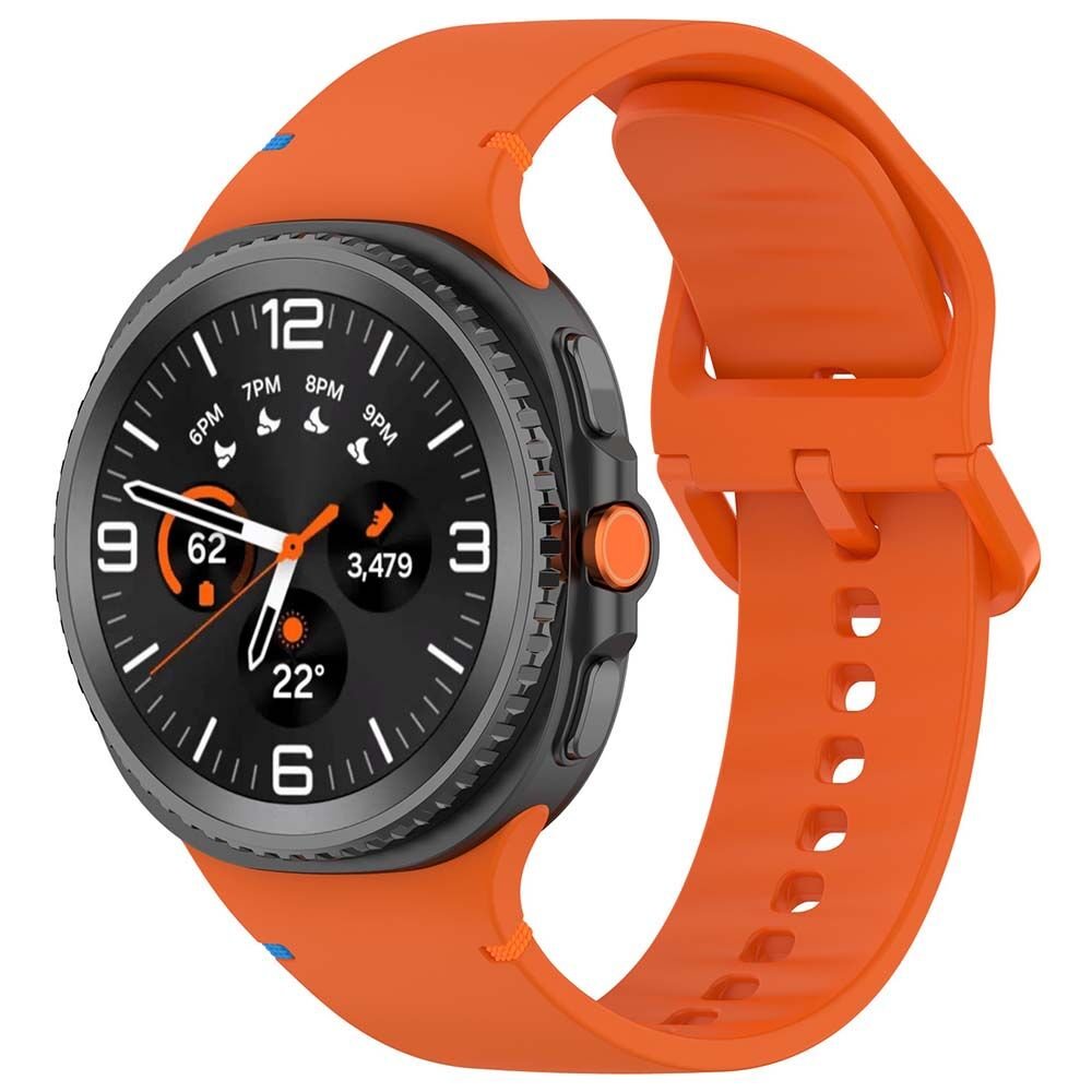 Samsung Galaxy Watch 8 44mm 40mm Classic Liquid Silikon Kordon Turuncu