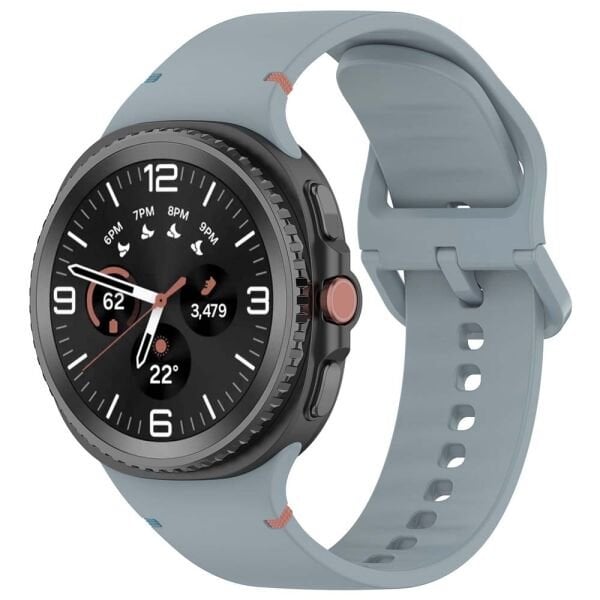 Samsung Galaxy Watch 8 44mm 40mm Classic Liquid Silikon Kordon Koyu Gri