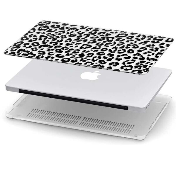 MacBook Air 15' A2941 A3114 Leopar Desenli Koruma Kapak