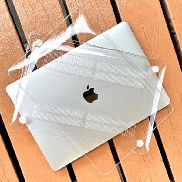 MacBook Air 15' A2941 A3114 Crystal Clear Şeffaf Koruma Kapak