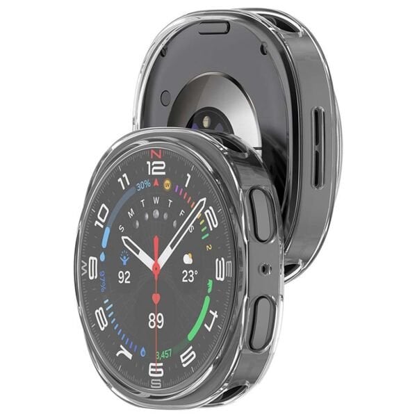 Samsung Galaxy Watch 8 40mm Şeffaf Silikon Ekran Kasa Koruyucu