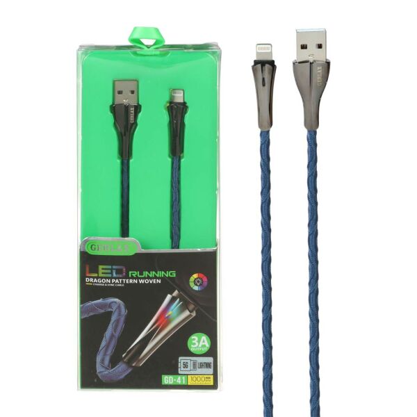 Gerlax G41 Metal Uç 3A Hızlı Usb Şarj Kablosu
