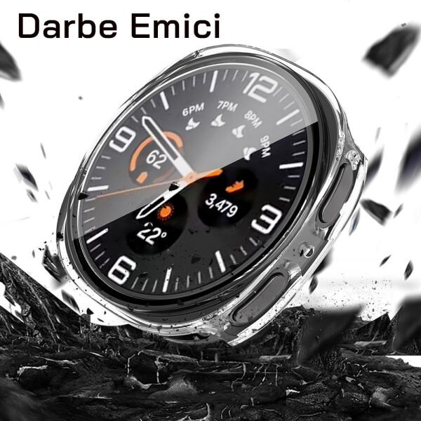 Samsung Galaxy Watch 8 44mm PC Case Ekran Koruyucu Kasa
