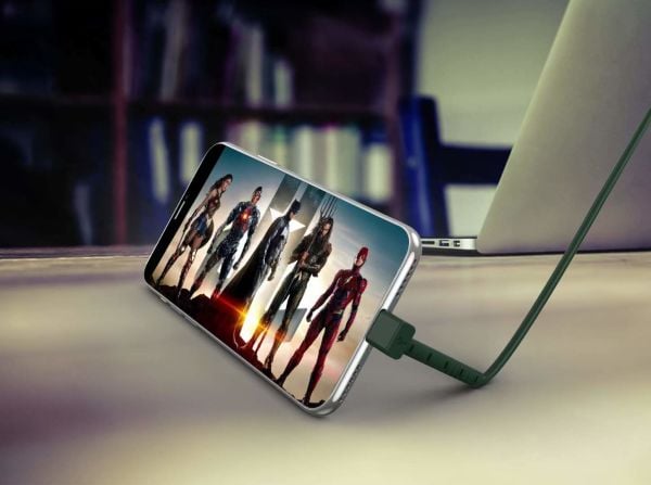 Gerlax G23 Stand Olabilen Usb Hızlı Şarj Kablosu 2.4A Haki Yeşil