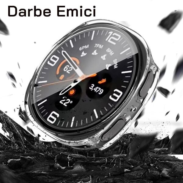 Samsung Galaxy Watch 8 40mm PC Case Ekran Koruyucu Kasa