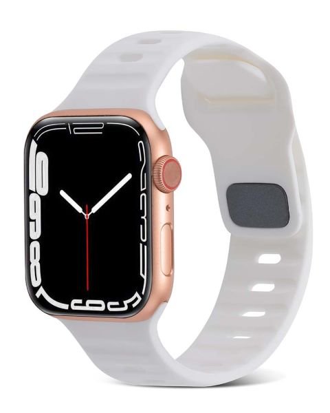 Apple Watch 49-45-44-42 mm Nomad Silikon Kordon Beyaz