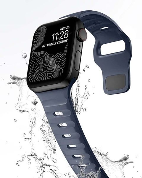 Apple Watch 38-40-41mm Nomad Silikon Kordon Lacivert