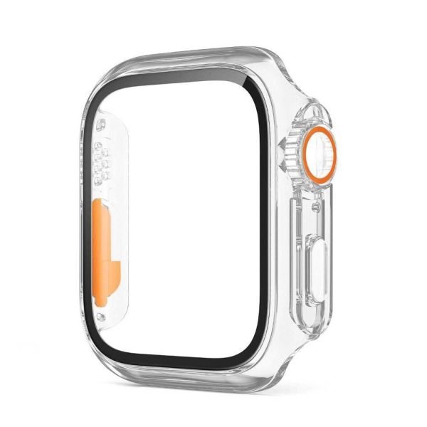 Apple Watch 44mm-45mm-41mm-40mm Watch Ultra Görünümlü Kasa Dönüştürücü Ekran Koruyucu Kasa 41mm - Titanium Gold