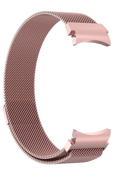 Samsung Galaxy Watch 4 5 5 Pro Milan Metal Hasır Kordon Rose