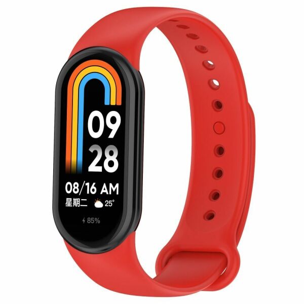 Xiaomi Mi Band 8 Liquid Silikon Kordon Kırmızı