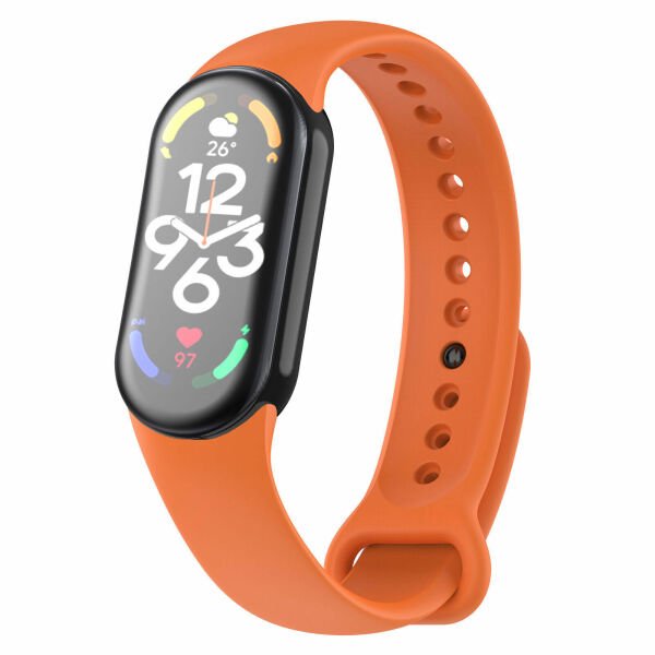 Xiaomi Mi Band 8 Liquid Silikon Kordon Turuncu