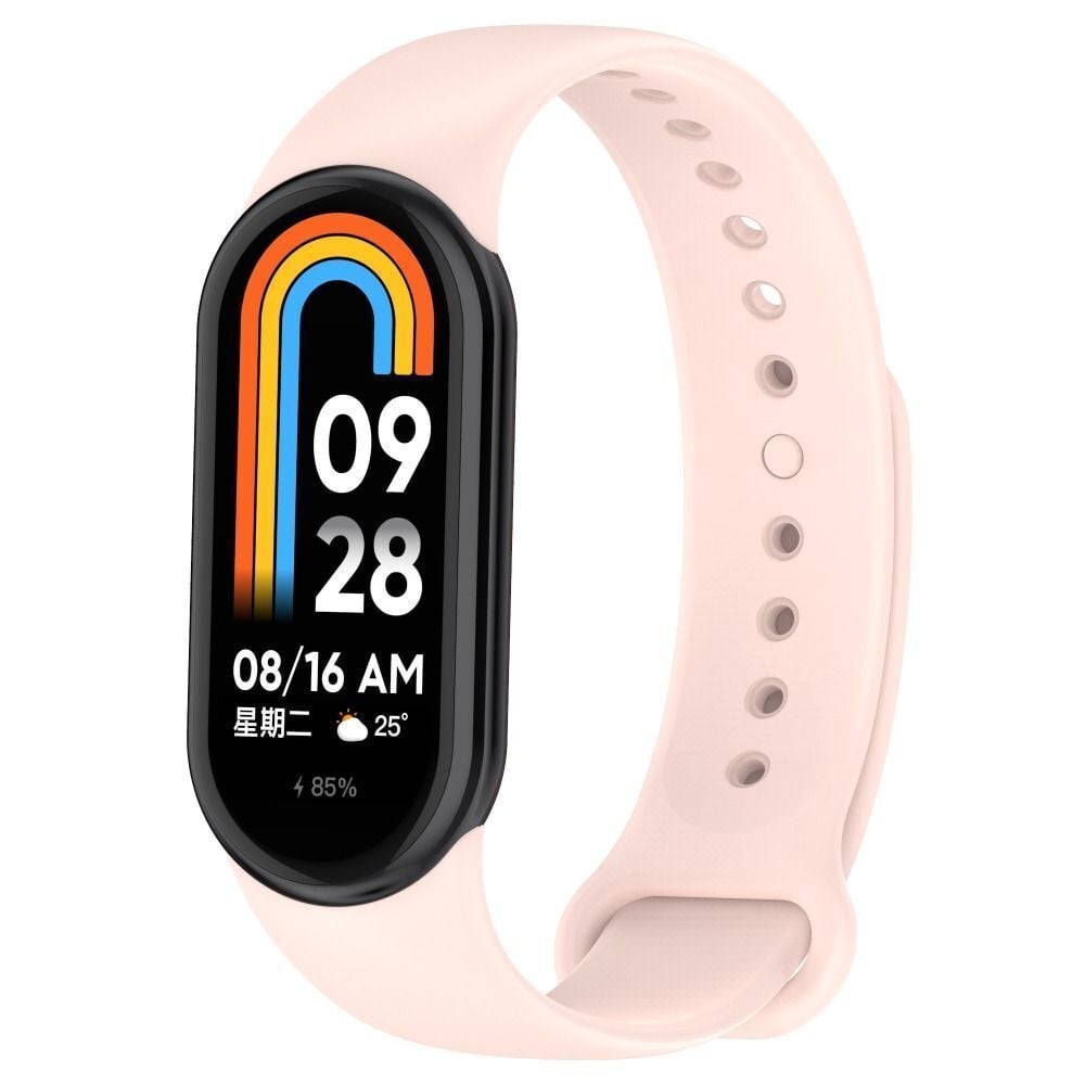 Xiaomi Mi Band 8 Liquid Silikon Kordon Pembe