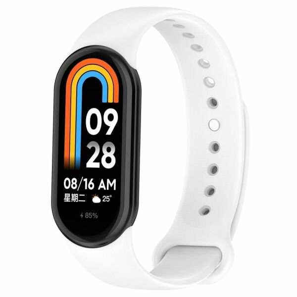 Xiaomi Mi Band 8 Liquid Silikon Kordon Beyaz