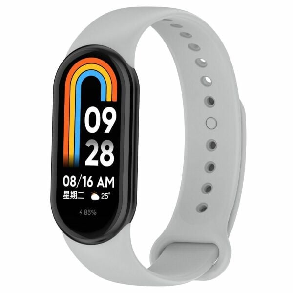 Xiaomi Mi Band 8 Liquid Silikon Kordon Gri