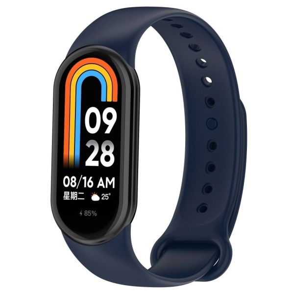 Xiaomi Mi Band 8 Liquid Silikon Kordon Koyu Mavi