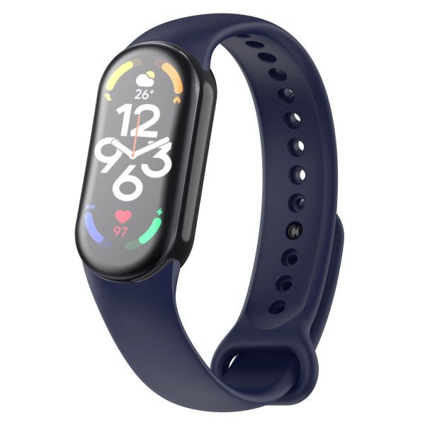 Xiaomi Mi Band 8 Liquid Silikon Kordon Koyu Mavi